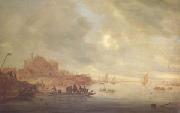 Saloman van Ruysdael The Ferry (mk05) Spain oil painting artist